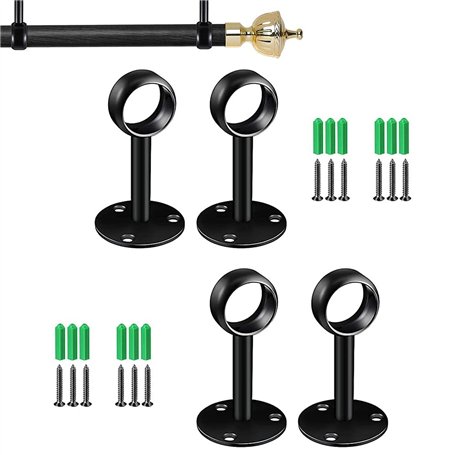 Ensemble de 4 Supports de Tringle à Rideaux
