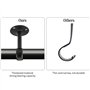 Ensemble de 4 Supports de Tringle à Rideaux, Acier Inoxydable Support Tringle, Support Tringle Penderie, Support Barre Penderie,