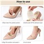 Demi Semelles Coussinet,Protections pour l'avant-pied,Coussinets de talon haut,Semelles Coussinet Plantaires, Silicone avant pie