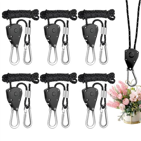 6 Pièces Corde de Tente Réfléchissante