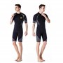 Combinaison de plongée Courte en néoprène de qualité supérieure pour Homme - Fermeture éclair dans Le Dos - pour la pêche au Kar