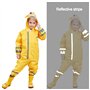 FILOWA Imperméable pour Enfant Fille Veste Manteau Combinaison de Pluie Léger Capuche Poncho Mignon Randonnée Camping Voyage Réu