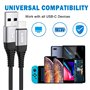 Câble USB C [1M+2M/Lot de 2],3A Chargeur USB C Câble Type C en Charge Rapide Nylon Tressé Câble Chargeur pour Samsung Galaxy S24