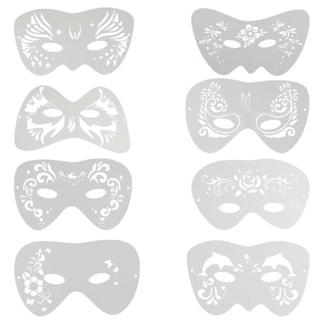 TenaLucy 8 Pièces Pochoirs Tatouage pour Les Yeux