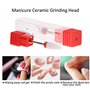 Embout en céramique pour ponceuse à ongles Outil de manucure/pédicure électrique Accessoire pour la dépose du gel à ongles Lime 