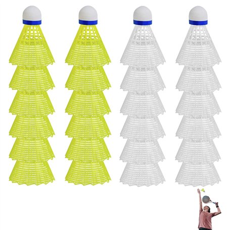 24 Pièces Volants de Badminton Kit