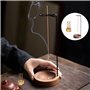 Porte-encens Rond en Bois avec Bobine à cône