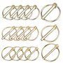 DesertBoy 15pcs Goupille de lynch M4.5 / M6 / M8 Lynch Pin
