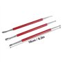 3PCS Cuir Presse Rub Outils Outils De Modélisation En Cuir Outils D'artisanat Cuillère Outils de gravure sur cuir