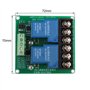 HALJIA 5 V 30 A 2 canaux haut et bas niveau de déclenchement Module de relais intelligent Home PLC Automation Control Compatible