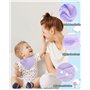 Toaren 12 Pièces Bavoirs Triangulaires Bavoir Bandana Bebe Bavoirs Bébé Mousseline Foulard Bavoirs Bébé Naissance 100% Coton ave
