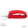 Alnicov Sangle africaine en polyester avec crochet en métal pour bongo, djembé et caisse claire Rouge