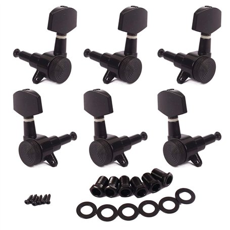 Alnicov Pinces de réglage de cordes verrouillées mécaniques clés mécaniques (3R3L) pour serrure de guitare électrique acoustique