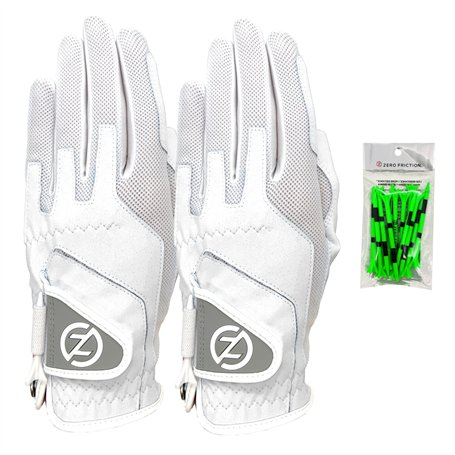 Zero Friction Lot de 2 Gants de Golf synthétiques de Compression pour Femme