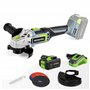 WORKPRO Meuleuse d'angle Electrique sans Fil 20V avec Batterie 4
