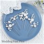 Edary mariée mariage fleur épingles à cheveux perle mariée cheveux pièces accessoires de cheveux de mariage pinces à cheveux en 