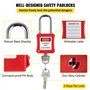 VEVOR Kit d'Étiquetage de Verrouillage 42 Pièces Kit de Station de Cadenas d'Étiquetage 40 x 24 x 24 cm Kit de Sécurité Électriq