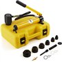 VEVOR Kit de Perforation Hydraulique 10 T avec 6 Poinçons 22-60 mm Poinçonneuse Hydraulique Manuelle avec Mallette Portable Posi