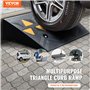 VEVOR Rampe de Seuil Hauteur 11 cm 2PCS Rampes Trottoir Caoutchouc Capacité Charge 15 tonnes Rampe Accès Fauteuil Roulant avec S