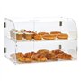 VEVOR Présentoir à Pâtisserie à 2 Niveaux Vitrine de Boulangerie Transparente en Acrylique Léger Étagère Présentation Pâtisserie