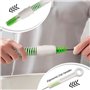 PURDOUX CPAP Brosse de nettoyage de tuyau avec poignée antidérapante, flexible de 182 cm, nettoyeur CPAP pour tube CPAP, brosse