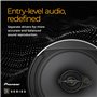 PIONEER TS-A6881F Haut-parleurs Voiture coaxiaux 4 Voies elliptiques 6" x 8", Puissance 350 Watts