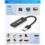 KDR Cartes de Capture Audio Vidéo Hdmi vers Usb3.0 4k 1080p Enregistrement via Caméscope Dslr Action Cam pour Scquisition Haute
