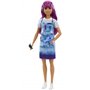 Barbie Métiers poupée Coiffeuse aux Cheveux Violets