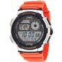 Casio AE-1000W-4BVCF Montre pour homme avec mouvement à quartz Résine Orange Pile durée 10 ans