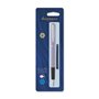 Waterman Allure Stylo plume violet pastel avec bordure chromée, pointe fine en acier inoxydable, encre bleue