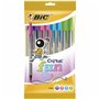 Ensemble de Stylos Bic Cristal Fun 921342 Multicouleur 10 Pièces (10 Unités)