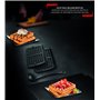 Tefal Plaques à gaufres XA7238 pour Optigrill - En aluminium moulé sous pression - Revêtement antiadhésif - Gaufres belges - Net