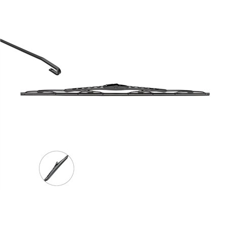 VALEO Silencio Essuie-glace - VM105 - Balai d'Essuie-Glace Conventionnel Aérodynamisme Optimal avec Spoiler - 600mm - Avant - 1