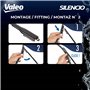 VALEO Silencio Essuie-glace - VF417 - Kit de Balais d'Essuie-glace Plat d'Origine de Haute performance, Visibilité Supérieure su