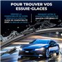 Valeo Silencio Essuie-glace - VF950 - Un Kit d'Essuie-glaces Plats d'Origine de Haute performance, Visibilité Supérieure sur la 