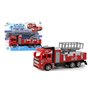 FLYPOP'S - Camion Pompier - Mini Véhicule - 020185 - Modèle Aléatoire - Plastique - Véhicule Friction - Voiture - Echelle - Nace