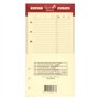 Quo Vadis - Accessoires de TIMER - Recharge FEUILLES TELEPHONE pour TIMER 17 - Papier ivoire Clairefontaine - Format 10x17cm
