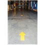 Tarifold Es 197404- Pack 10 Flechas Adhesivas para señalización suelo, 50 x 200mm- Alta Resistencia- color Amarillo