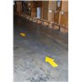 Tarifold Es 197404- Pack 10 Flechas Adhesivas para señalización suelo, 50 x 200mm- Alta Resistencia- color Amarillo
