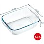 Plat air fryer - PYREX - 1450143 - Rectangulaire - En verre borosilicate - 23 x 15 cm