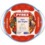 Plat air fryer - PYREX - 1450140 - Rond - En verre borosilicate - 20 cm