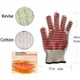 Eurotel Gant Manique Kevlar + Silicone Antidérapant pour Four, Barbecue…