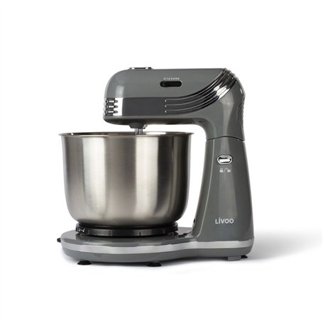 Robot pâtissier multifonction LIVOO DOP137G - Bol acier inoxydable 3L - 6 vitesses