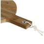Set a pizza - LIVOO - MES158 - Bois acacia - 30 x 45 cm - 1 roulette a pizza - Poignée avec trou de suspension