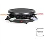 Appareil a raclette 6 personnes - LIVOO - DOC207P - 800W - 6 personnes - Porte grill amovible - 6 spatules et 6 caquelons