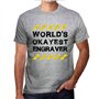 Homme Tee-Shirt Le Meilleur Graveur du Monde – Worlds Okayest Engraver – T-Shirt Graphique Éco-Responsable Vintage Cadeau Nouvea