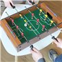 Mini Babyfoot de Table FISHTEC Équipement Complet en Bois - Enfants Adulte - Jeu de Table Soccer - Baby-Foot - 48,5 x 30.5 x 9 c