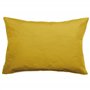Linnea Taie d'oreiller Volants Plats 50x70 cm Percale MANOIR Jaune Moutarde