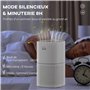 HOMCOM Purificateur d'air HEPA, Ioniseur, CADR 225m³/h mode de veille silencieux 50W minuterie 4 vitesses - dim. 22L x 22l x 36H