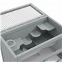 PawHut Cage pour Hamsters Souris Petits rongeurs Multi-équipements Rampe Plateformes Toit ouvrant grillagé Porte Gris